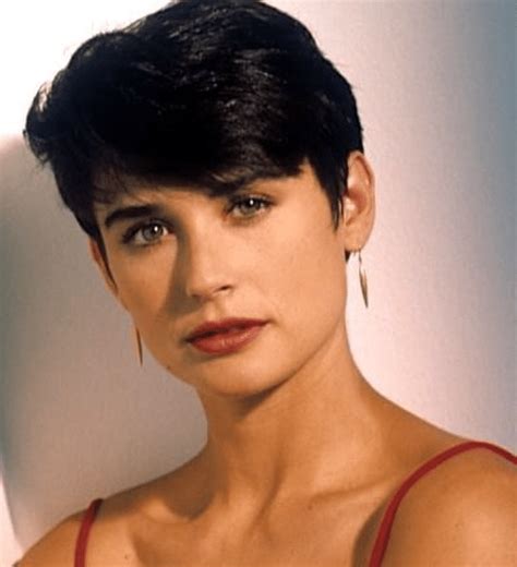 demi moore with short hair|90s hairstyles short hair.